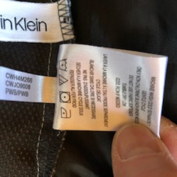 Calvin Klein lined dove grey zippered trench coat - medium - Picture 8 of 16